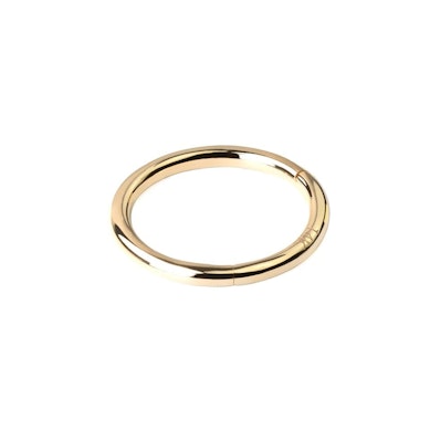 Hinged segment ring made of 14k gold