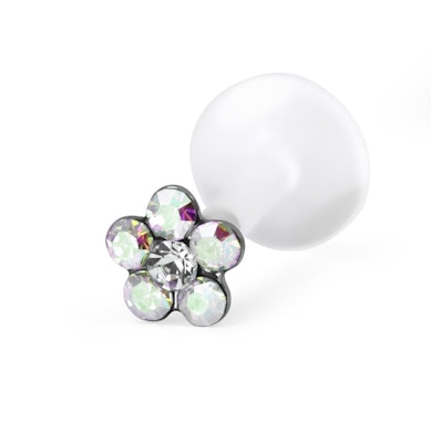 Labret auskaras su gėlyte