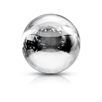 Ball made of surgical steel with thread