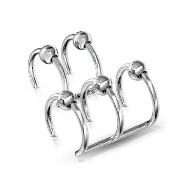 Fake ear piercing with balls