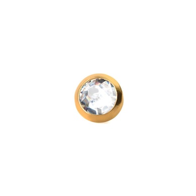 Dermal top jewelry in a variety of colors with crystal stone
