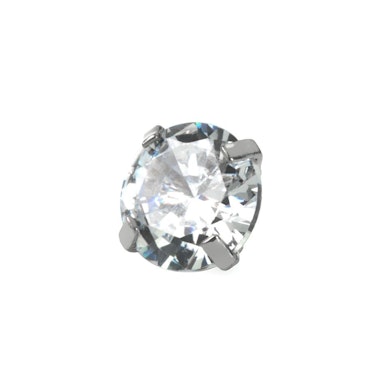 Dermal top jewelry with large gem