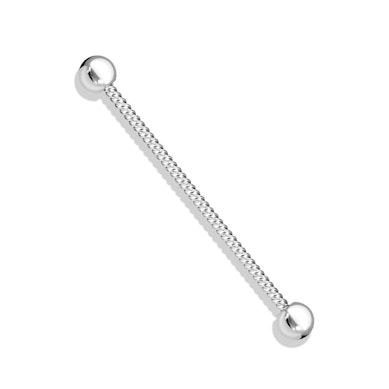 Susuktas industrial barbell auskaras