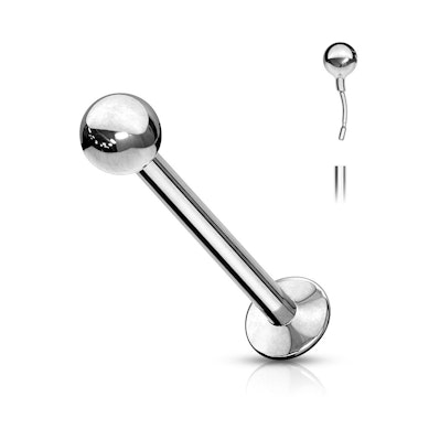 Įstumiamas labret auskaras iš chirurginio plieno
