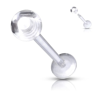 Labret su skaidriu rutuliuku