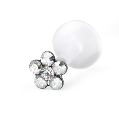 Labret auskaras su gėlyte