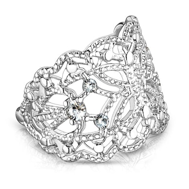 Ear cuff with filigree butterfly