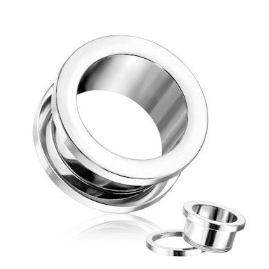 Tunnel made of titanium with threading