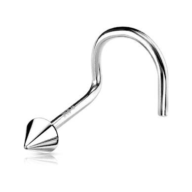 Nose screw made of 14k gold in the design of your choice