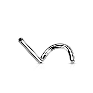 Push-in threadless nose screw made of titanium