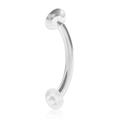 Curved transparent retainer