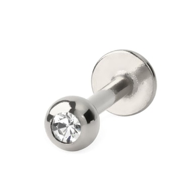Labret su apvaliu tvirtinimu ir akmenėliu