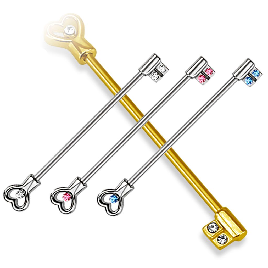 Rakto formos industrial barbell auskaras