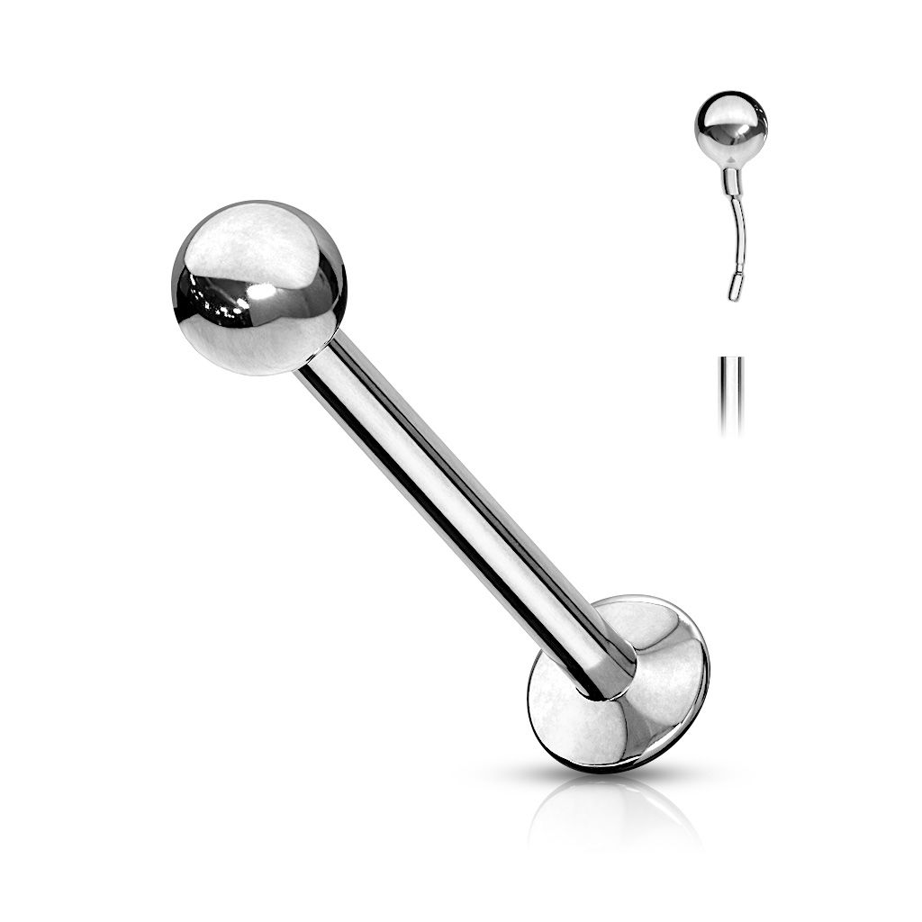 Įstumiamas labret auskaras iš chirurginio plieno
