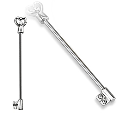 Rakto formos industrial barbell auskaras