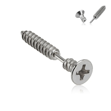 Varžto formos auskaras