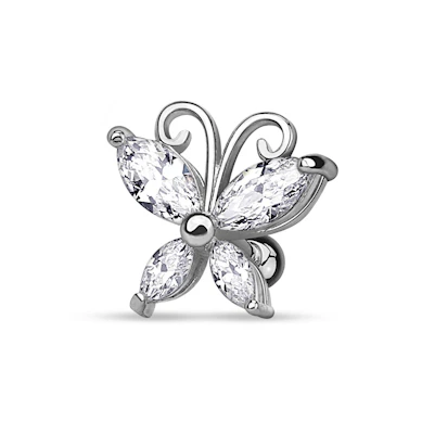 Auskaras su drugeliu