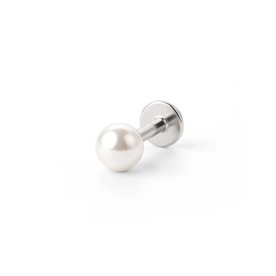 Labret auskaras su metaliniu rutuliuku