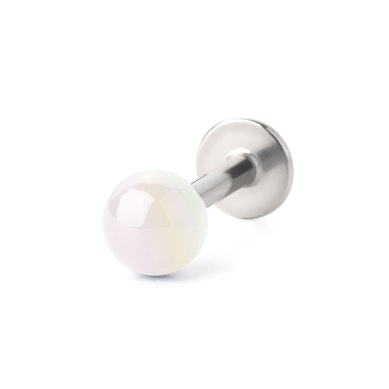 Labret auskaras su metaliniu rutuliuku