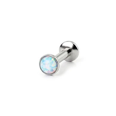 Įstumiamas labret auskaras su opalu