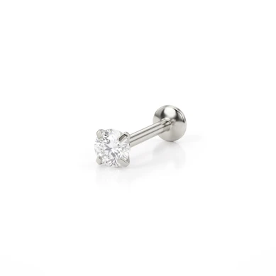 Įstumiamas labret su akmenėliu