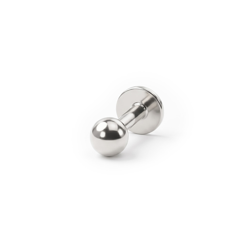 Įstumiamas labret auskras iš titano
