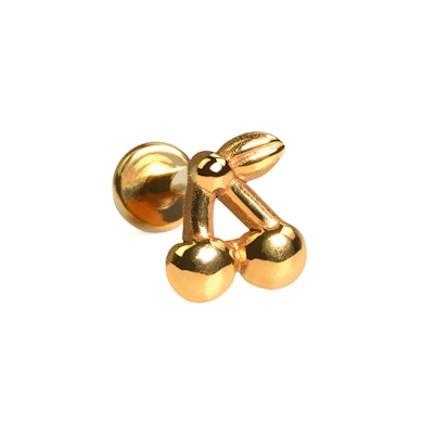 Labret auskaras su vyšnios formos dizainu