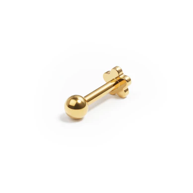 Titano labret su gėlyte