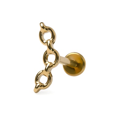 Grandinėlės formos titano labret