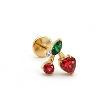 Vyšnios labret su spalvotais akmenukais