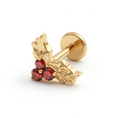 Bugienio formos titano labret