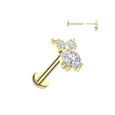 Titano labret su pelėda iš akmenukų