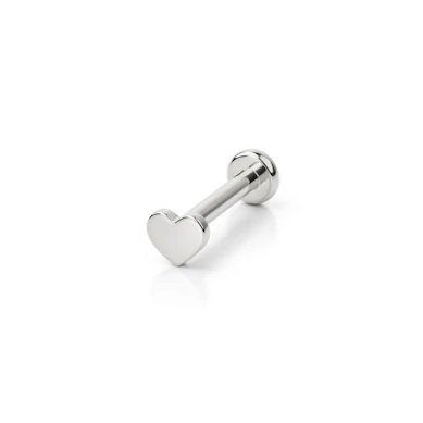 Labret auskaras iš titano su įvairiais vidinio sriegio dizainais