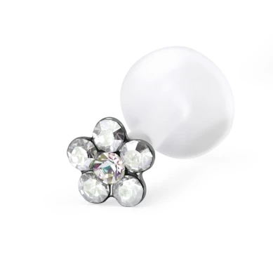 Labret auskaras su gėlyte