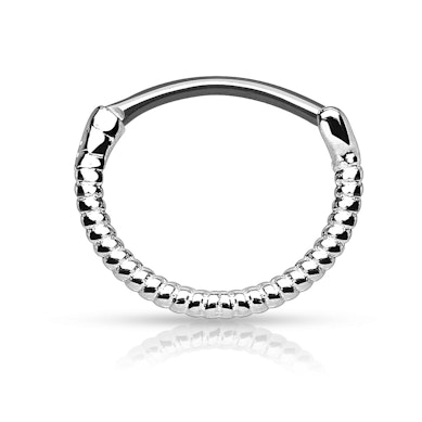 Nosies pertvaros auskaras su virvės dizainu