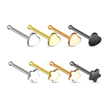 Įvairių dizainų auskaras į nosį