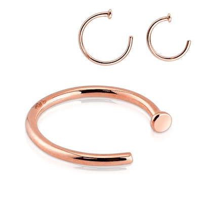 Žiedas į nosį iš 14K (583) aukso.