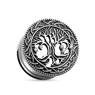 Tunelis iš chirurginio plieno su gyvenimo medžiu