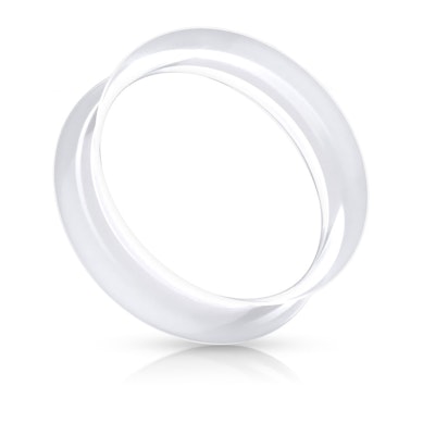 Itin plonas tunelis iš silikono