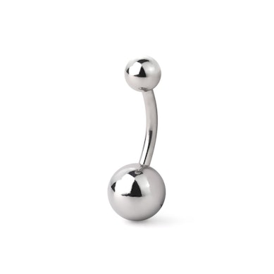 Belly button ring made of surgical steel