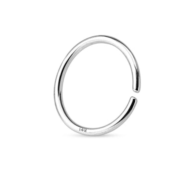Seamless ring made of 14k gold