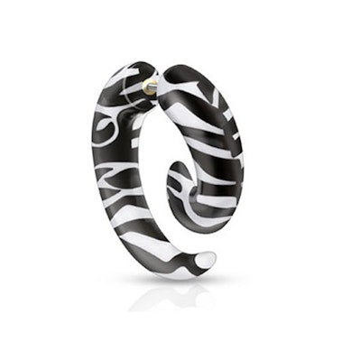 Fake spiral taper with zebra stripes