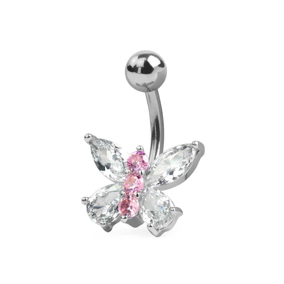 Butterfly belly button ring hotsell