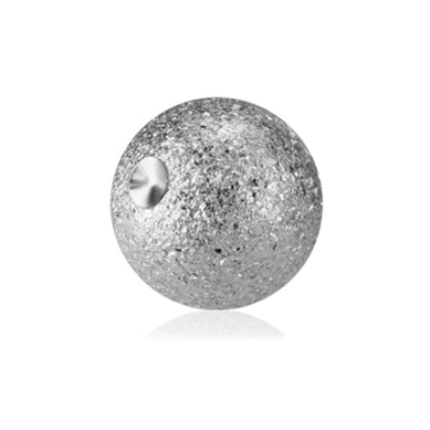 Ball with diamond look for rings