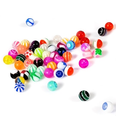 Pack of 10 acrylic piercing balls