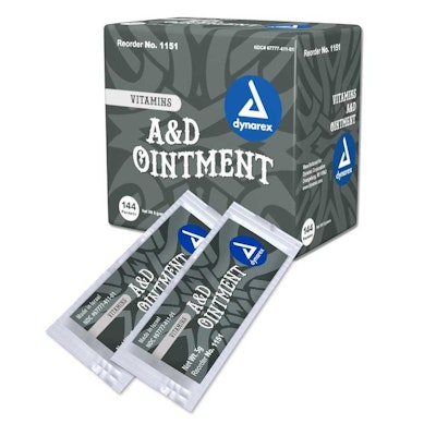 Lubricating vitamin ointment