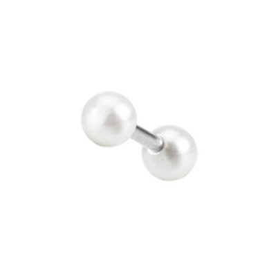 Tragus piercing with pearls