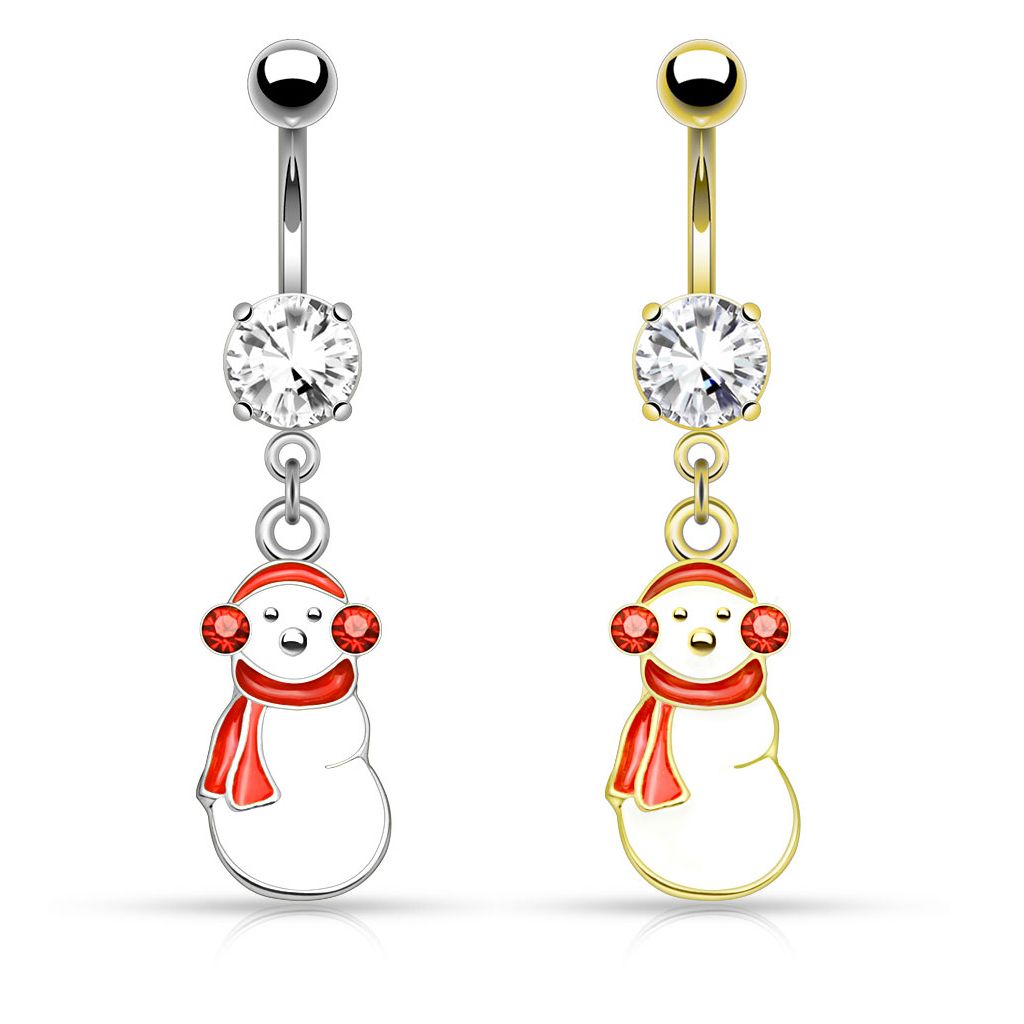 Christmas belly button rings hotsell