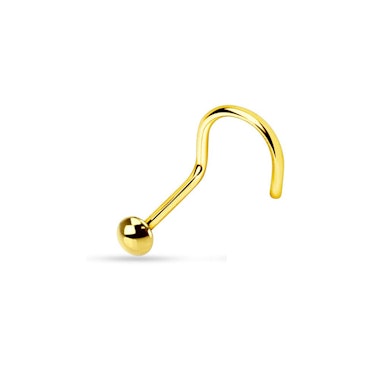 Nose screw with half ball in your choice of color