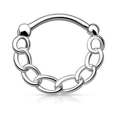 Septum clicker with chain